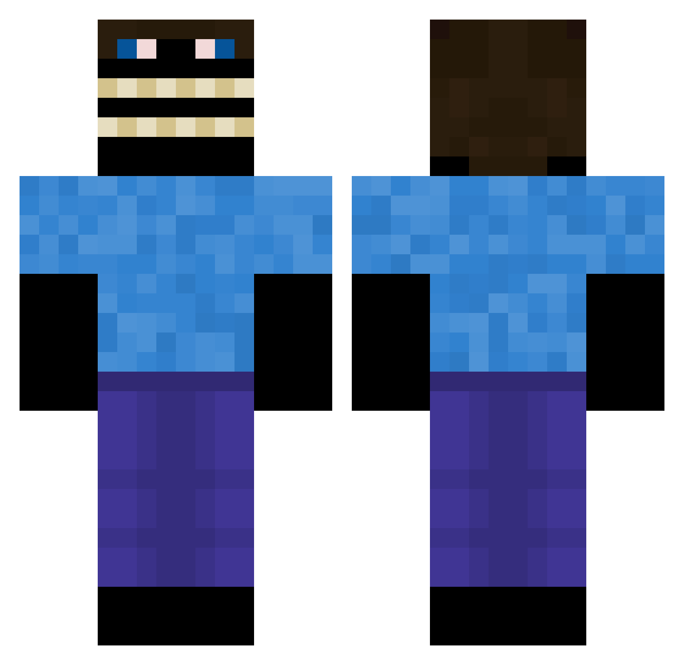 unotda1lol Minecraft skin, front and back view