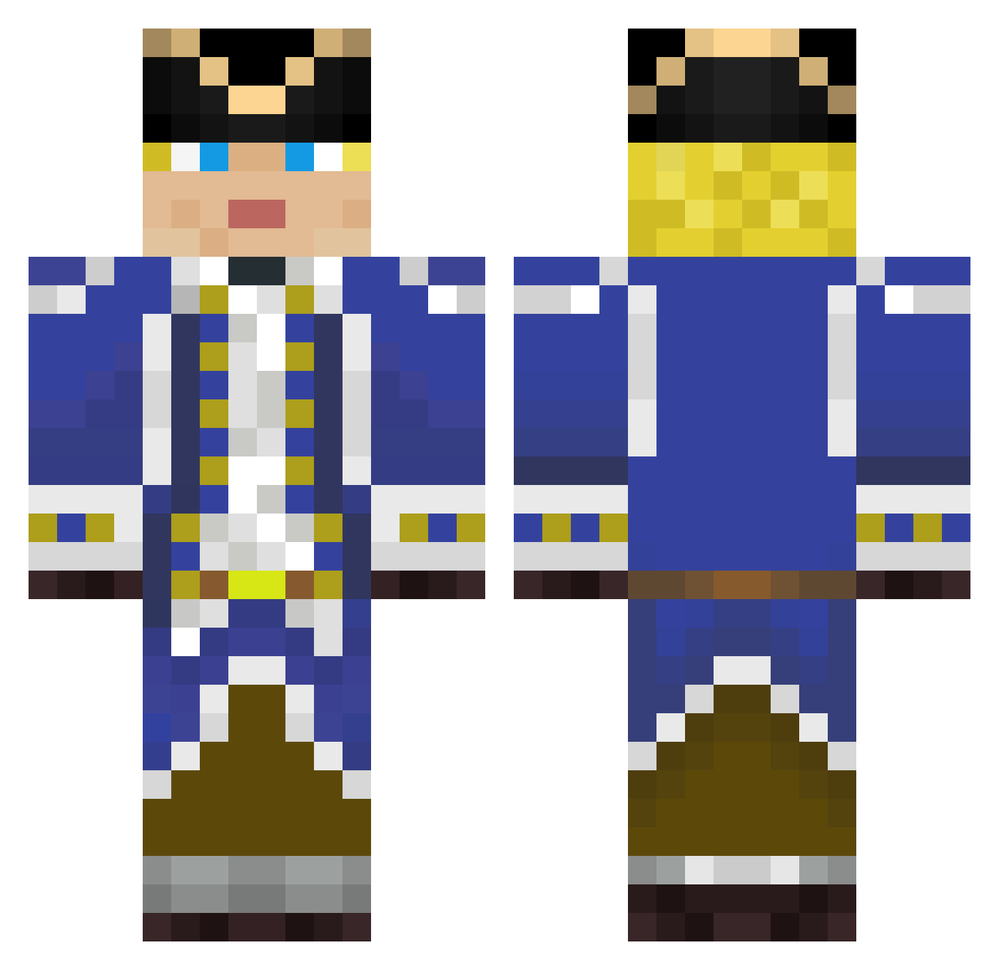 rgjmas Minecraft skin, front and back view