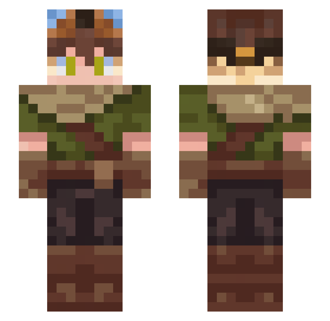 aphi_ Minecraft skin, front and back view