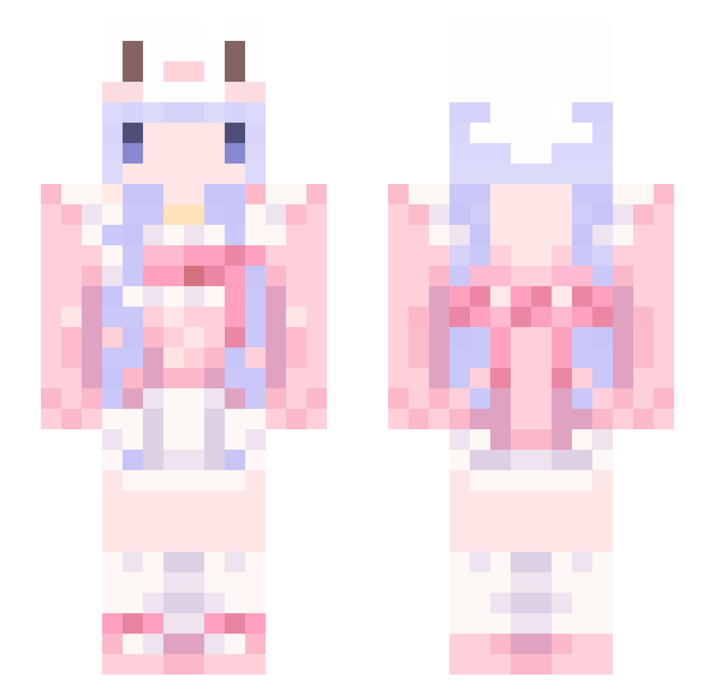 Sovira_ Minecraft skin, front and back view