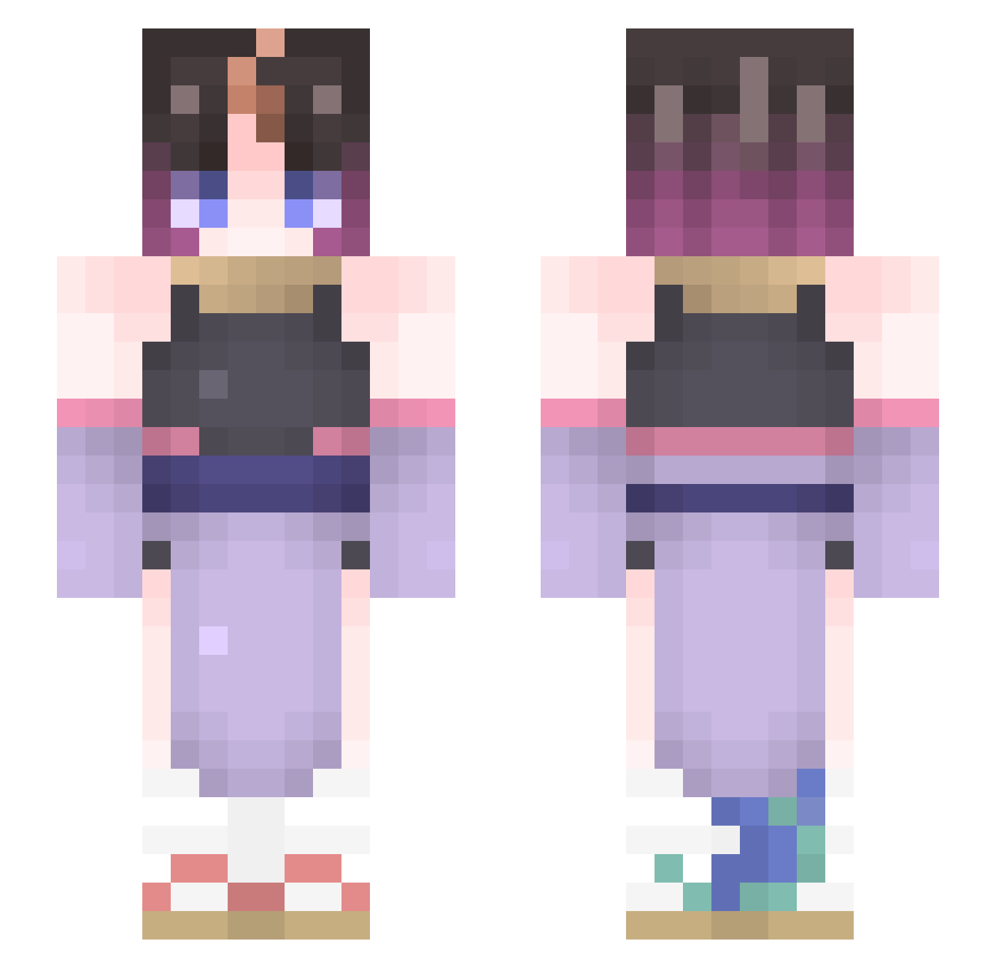 kevin_queijo Minecraft skin, front and back view