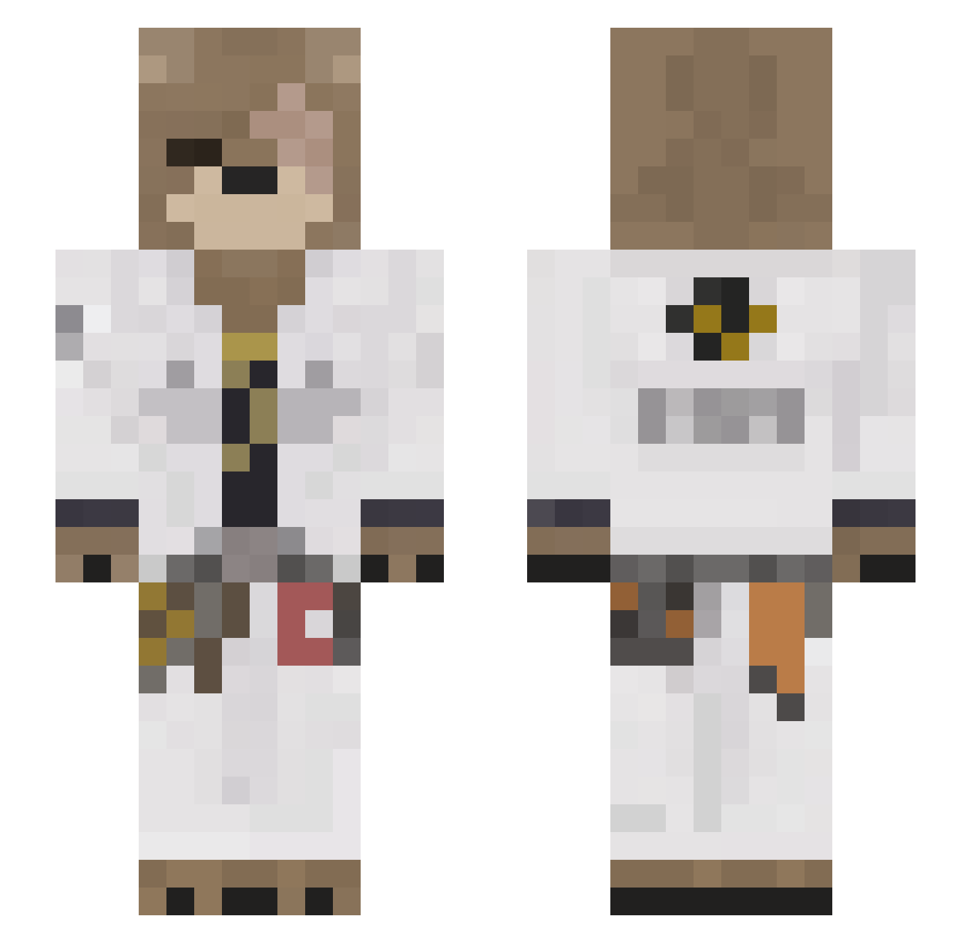 Silent_Greninja Minecraft skin, front and back view