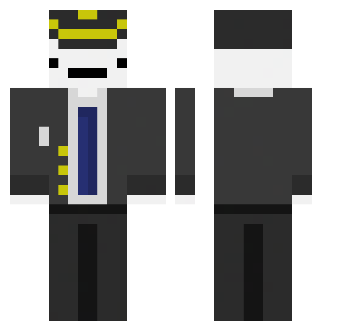 rylink4 Minecraft skin, front and back view