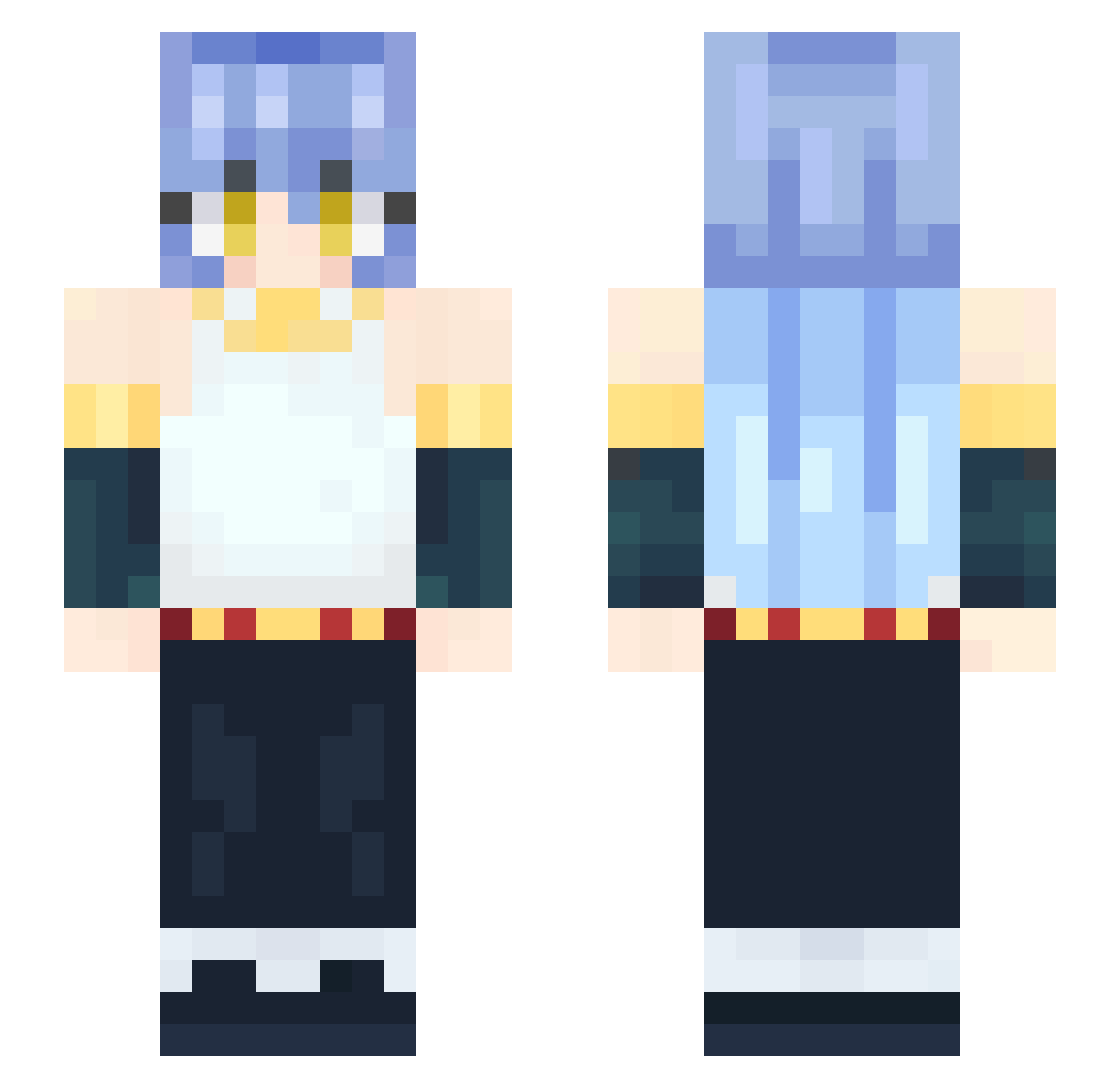 Izuku_D_Deku9 Minecraft skin, front and back view