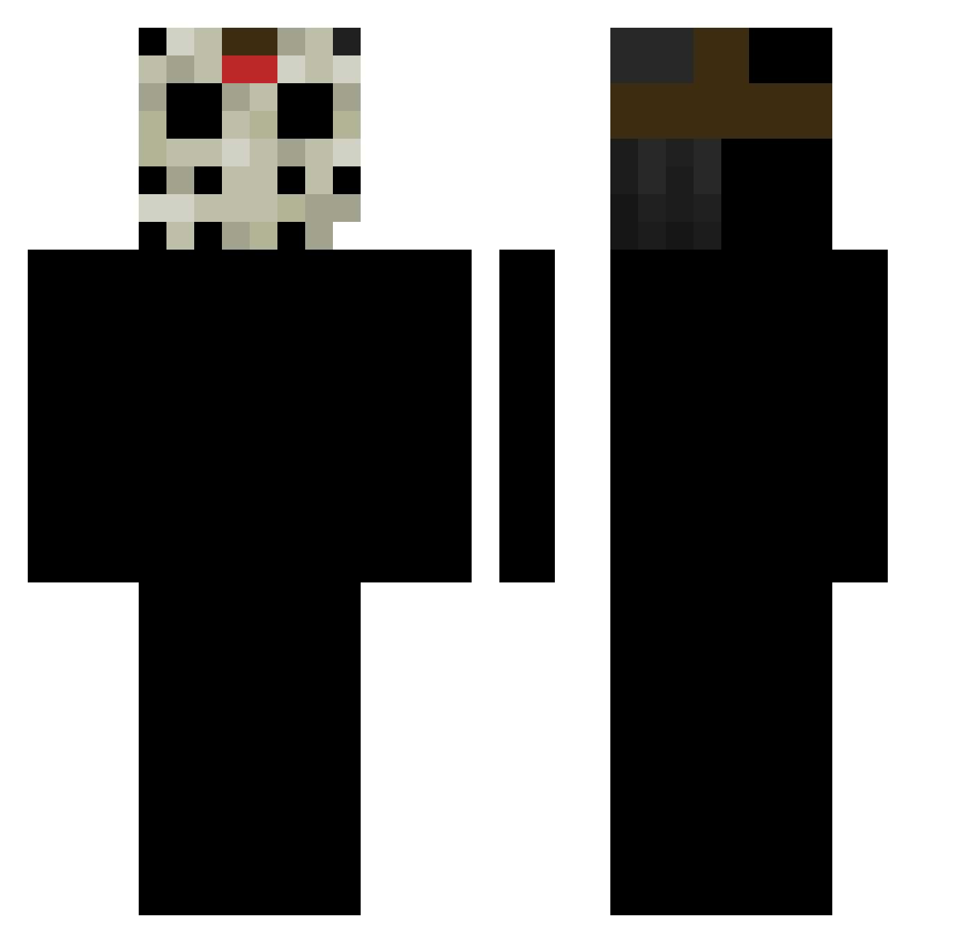 zRubikw_ Minecraft skin, front and back view
