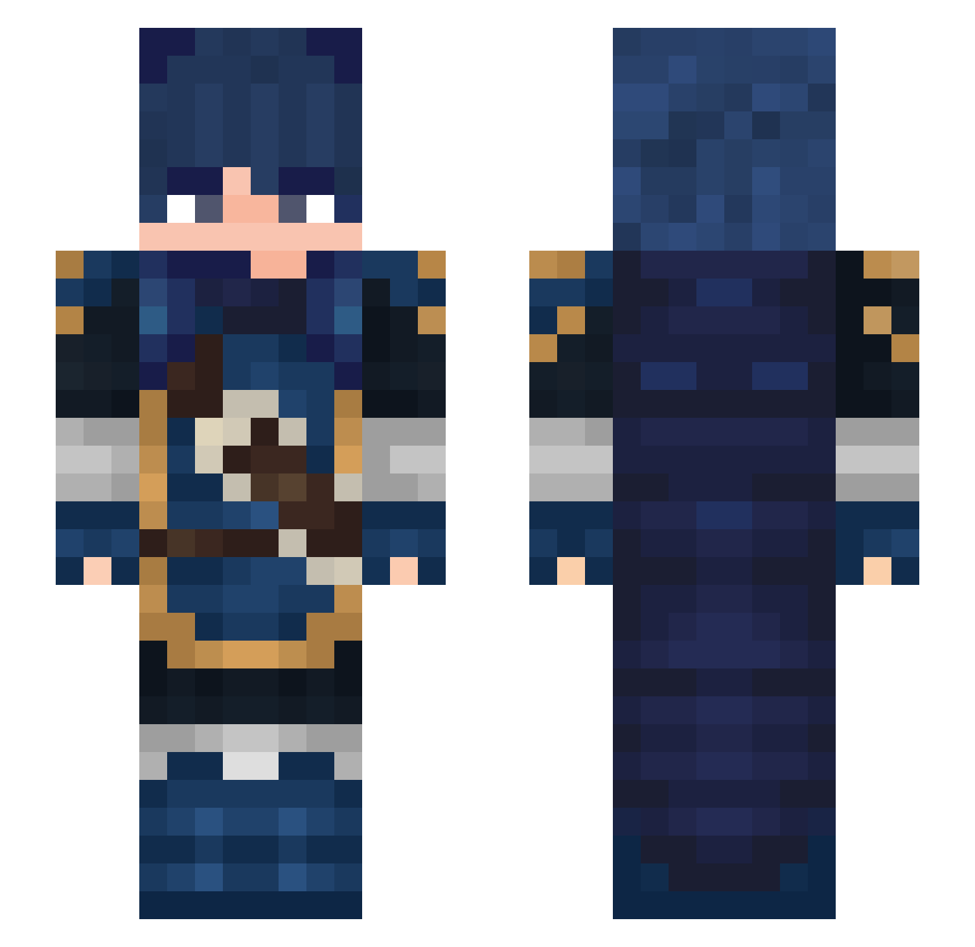 d2scord Minecraft skin, front and back view