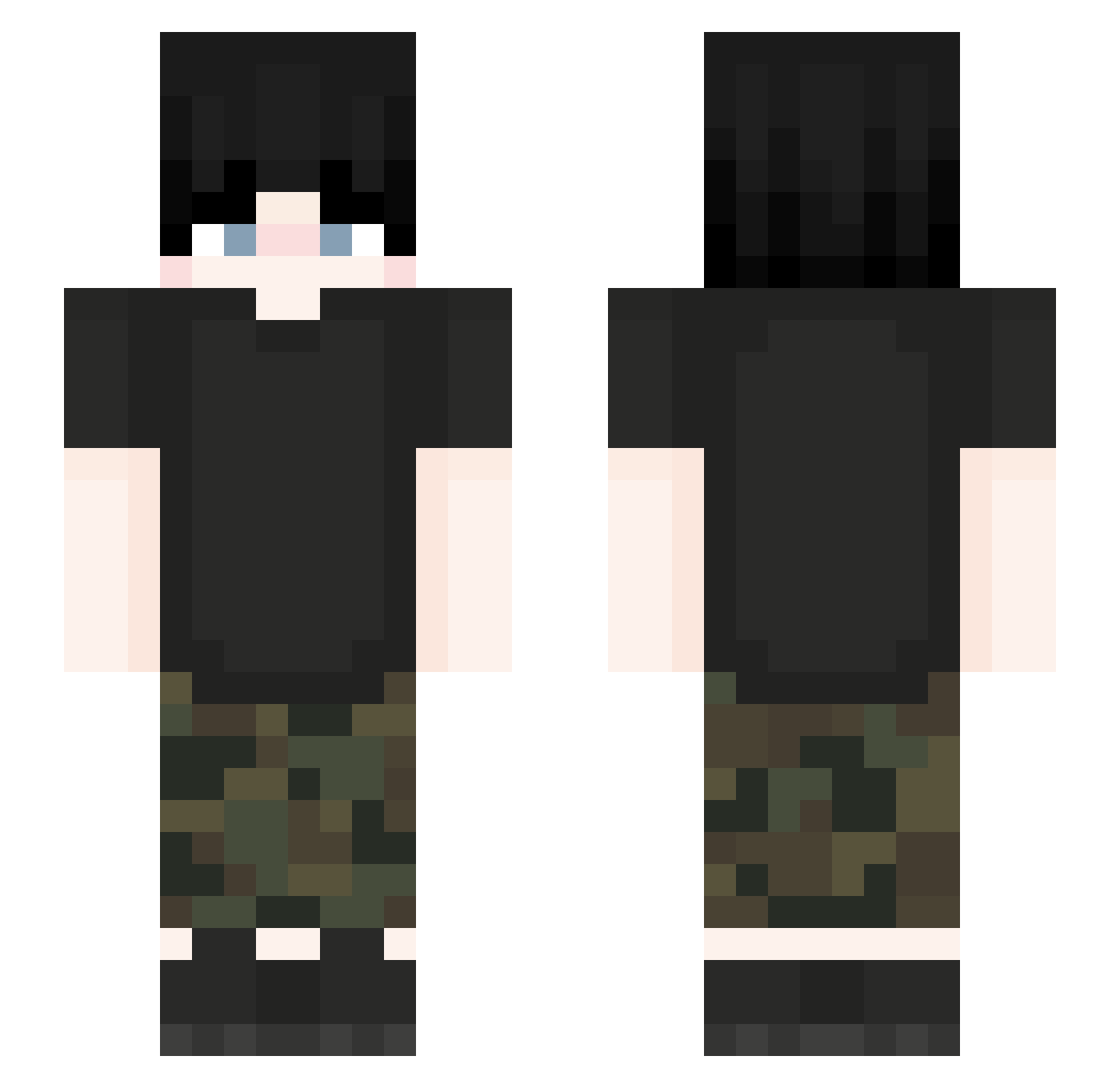 16Najve Minecraft skin, front and back view