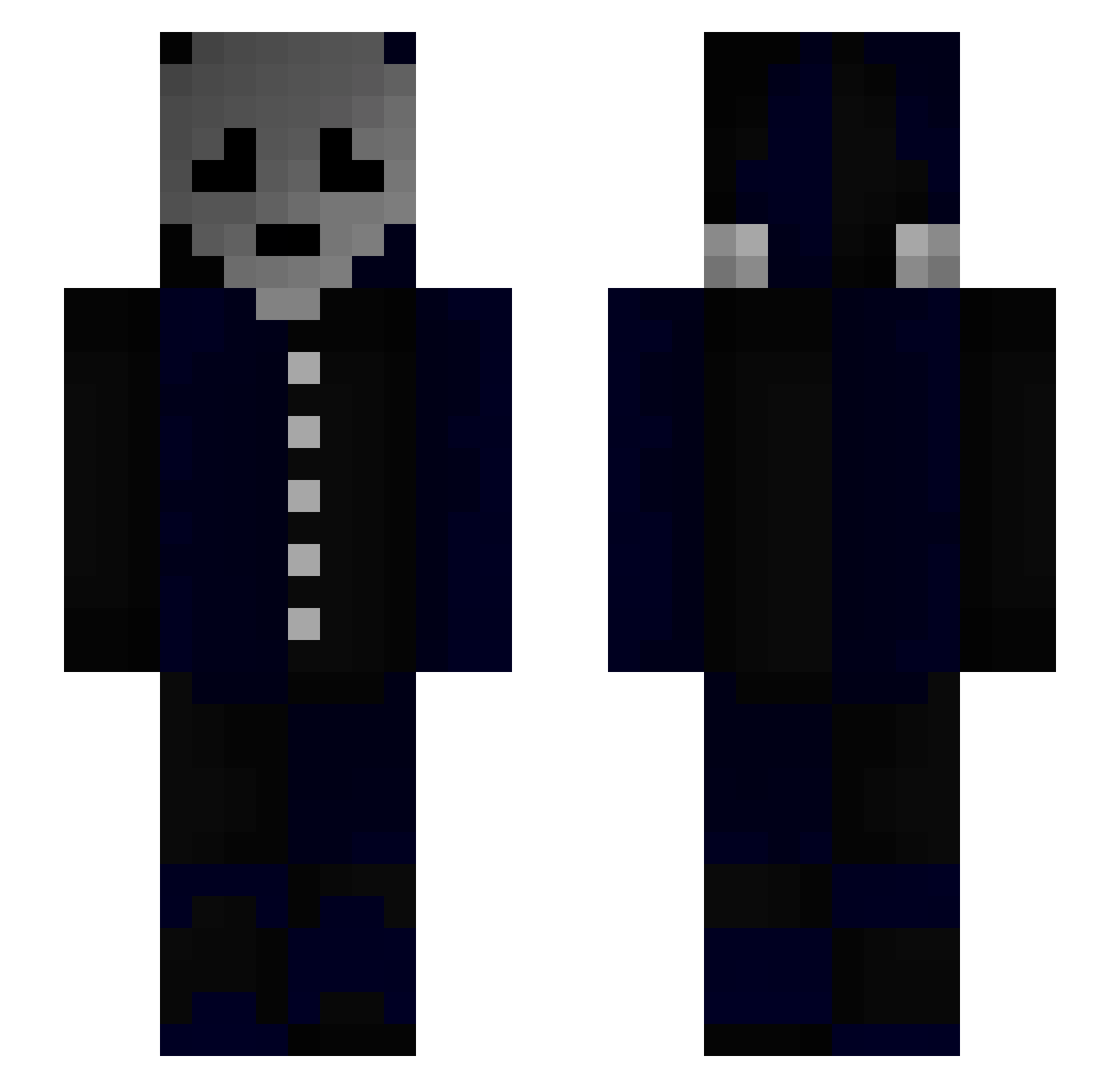 NimbusNt Minecraft skin, front and back view