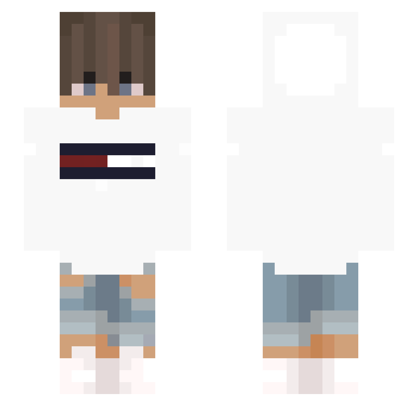 XLegEnDErYX Minecraft skin, front and back view
