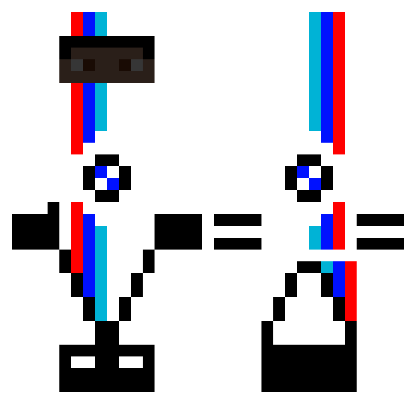 wvagdroch Minecraft skin, front and back view