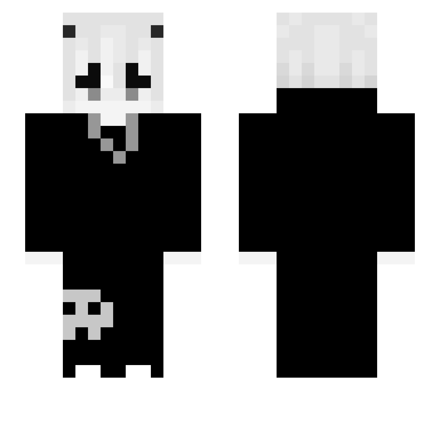 Yinsan33 Minecraft skin, front and back view