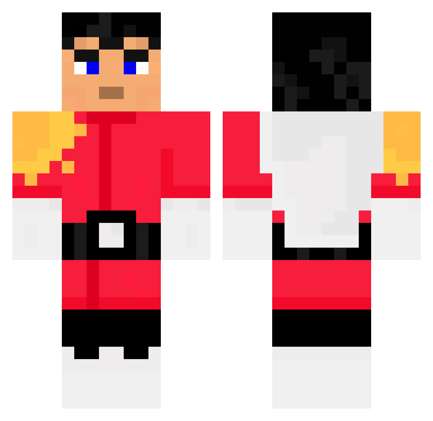 Separate_Entity1 Minecraft skin, front and back view