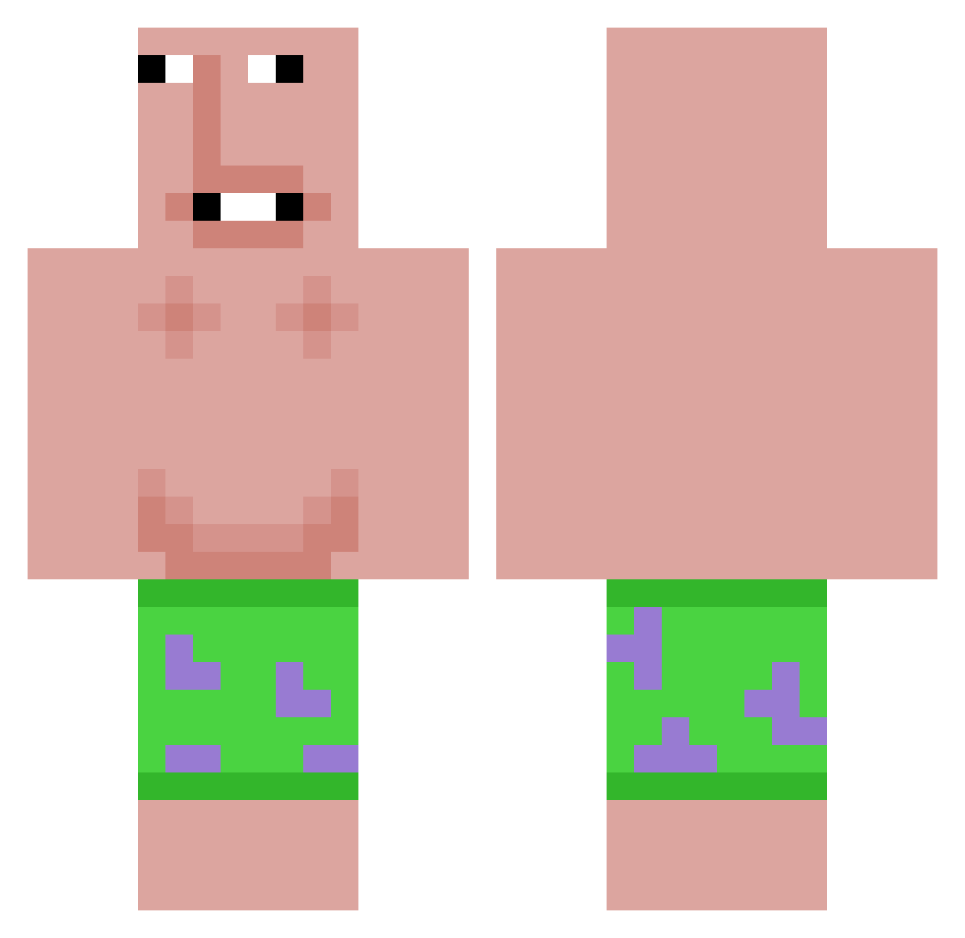 ssipgosu123 Minecraft skin, front and back view