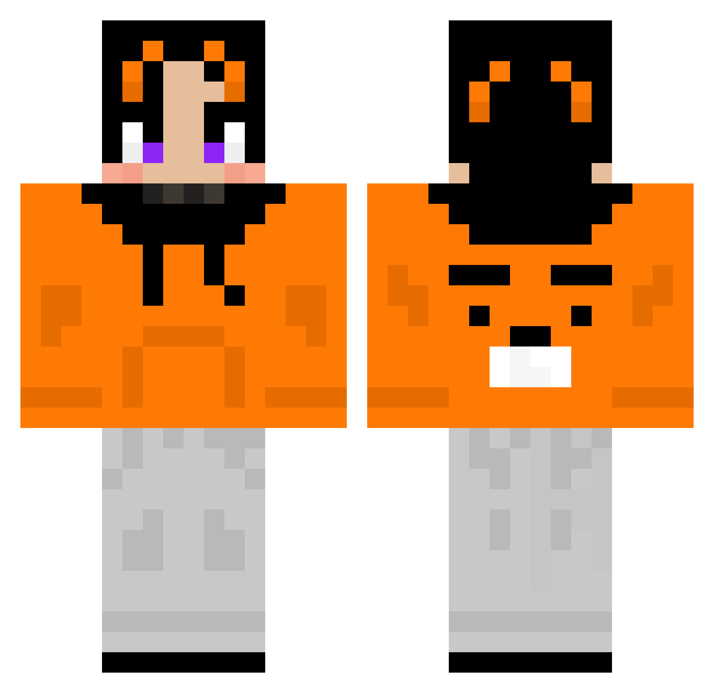 RyHoon0222 Minecraft skin, front and back view