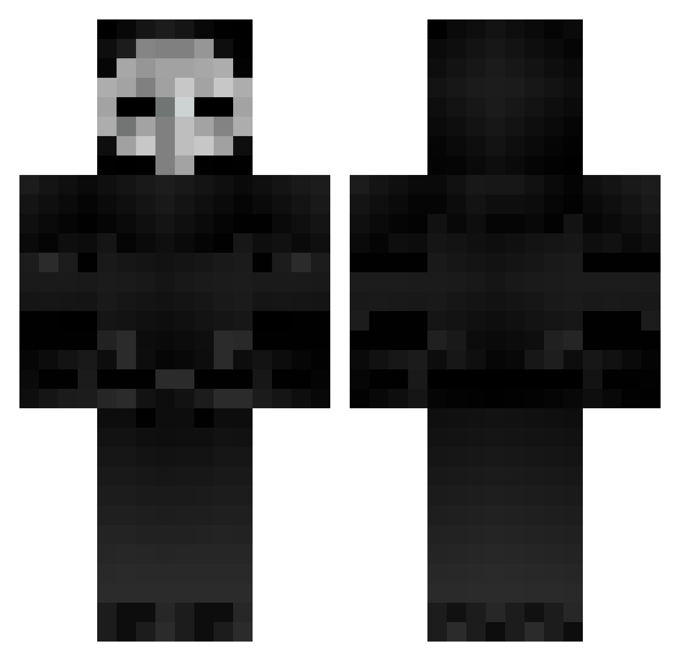 country0tea Minecraft skin, front and back view