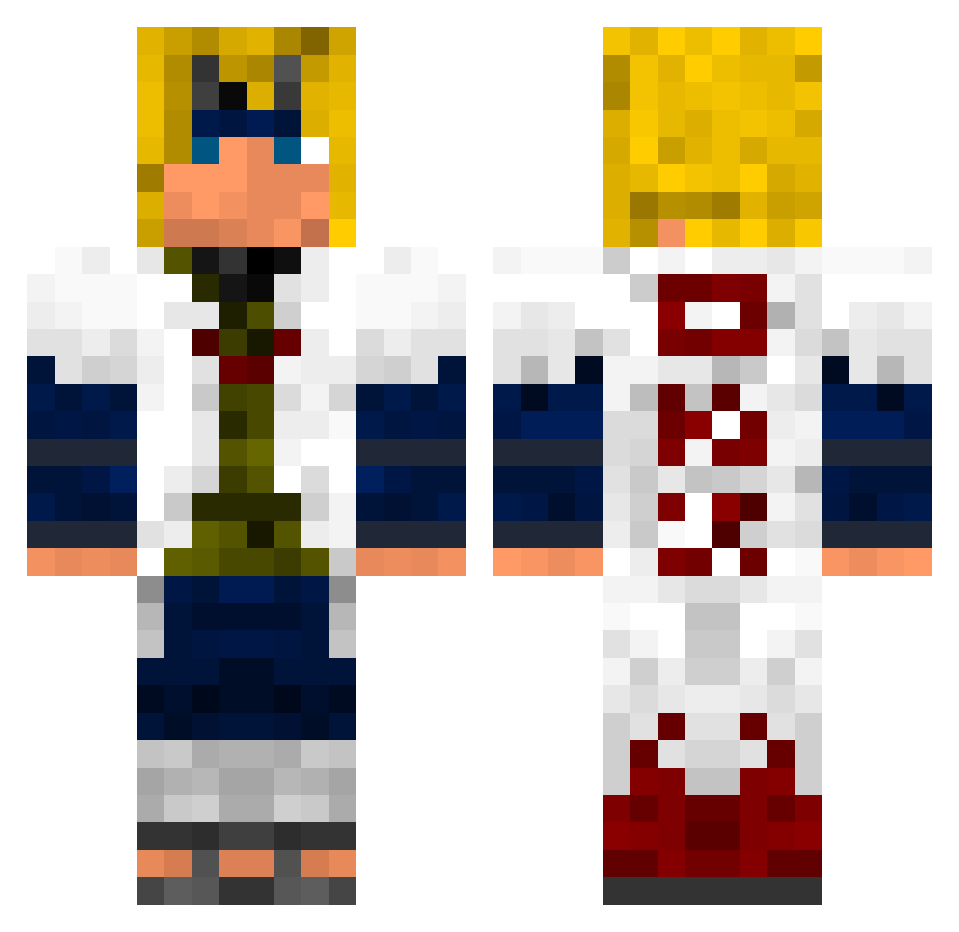 Hailee Minecraft skin, front and back view