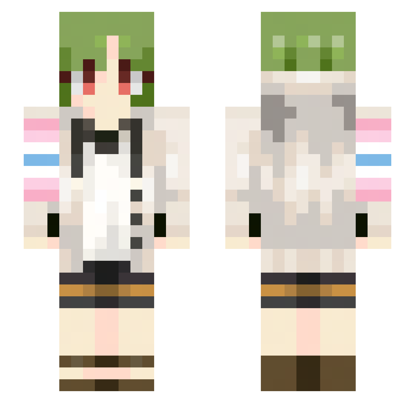 3_UwU_3 Minecraft skin, front and back view