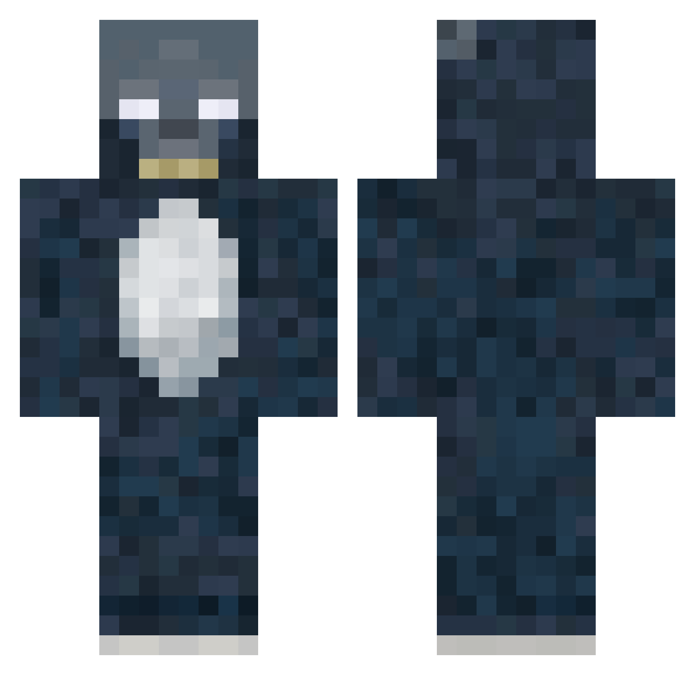 REDRICEBOI Minecraft skin, front and back view