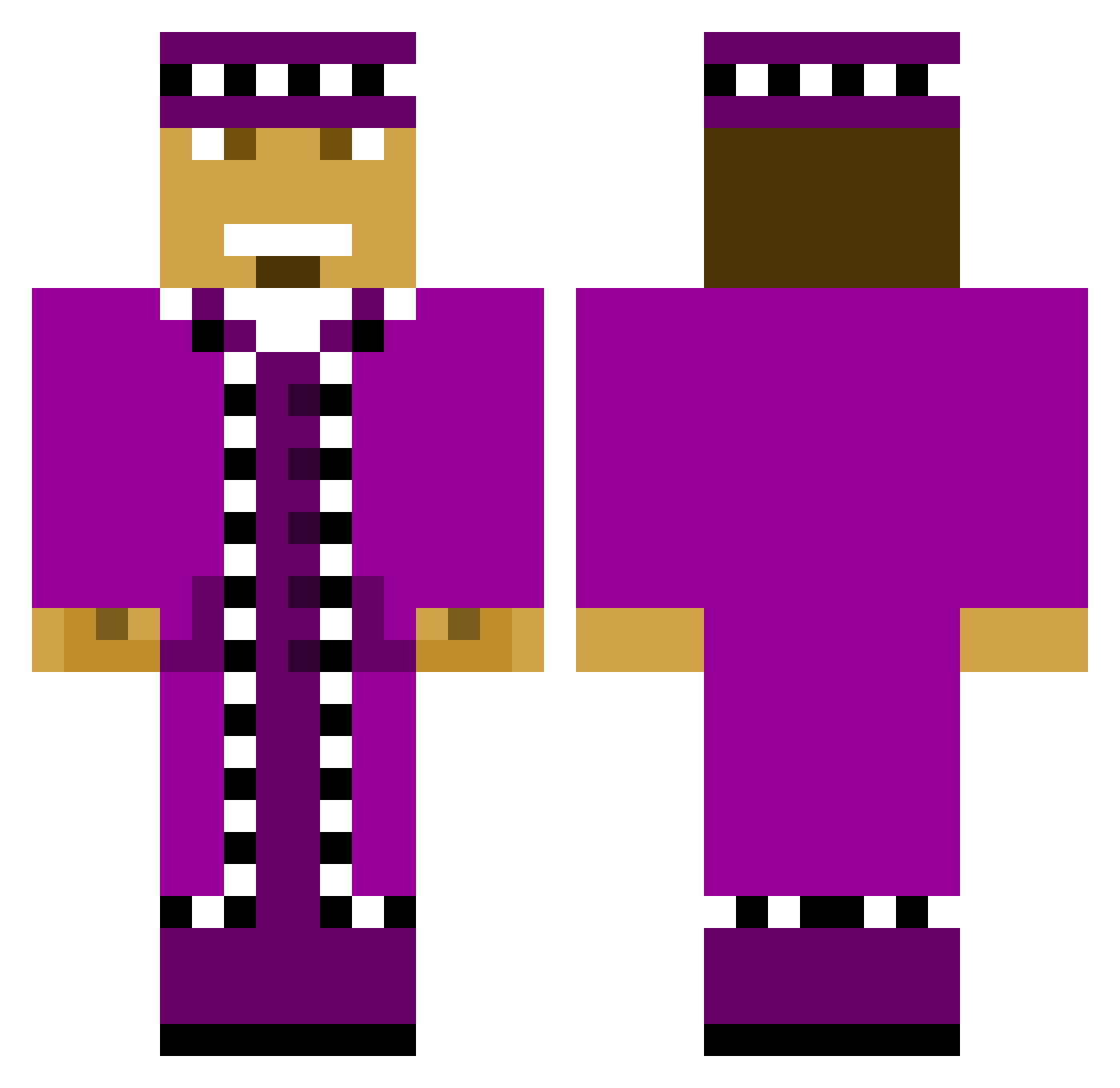 CocaColaBro Minecraft skin, front and back view