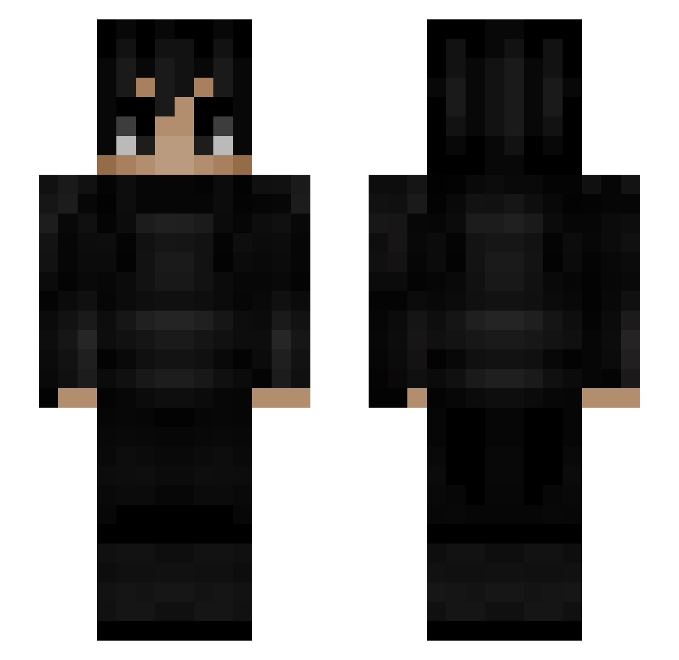 shqne_ Minecraft skin, front and back view