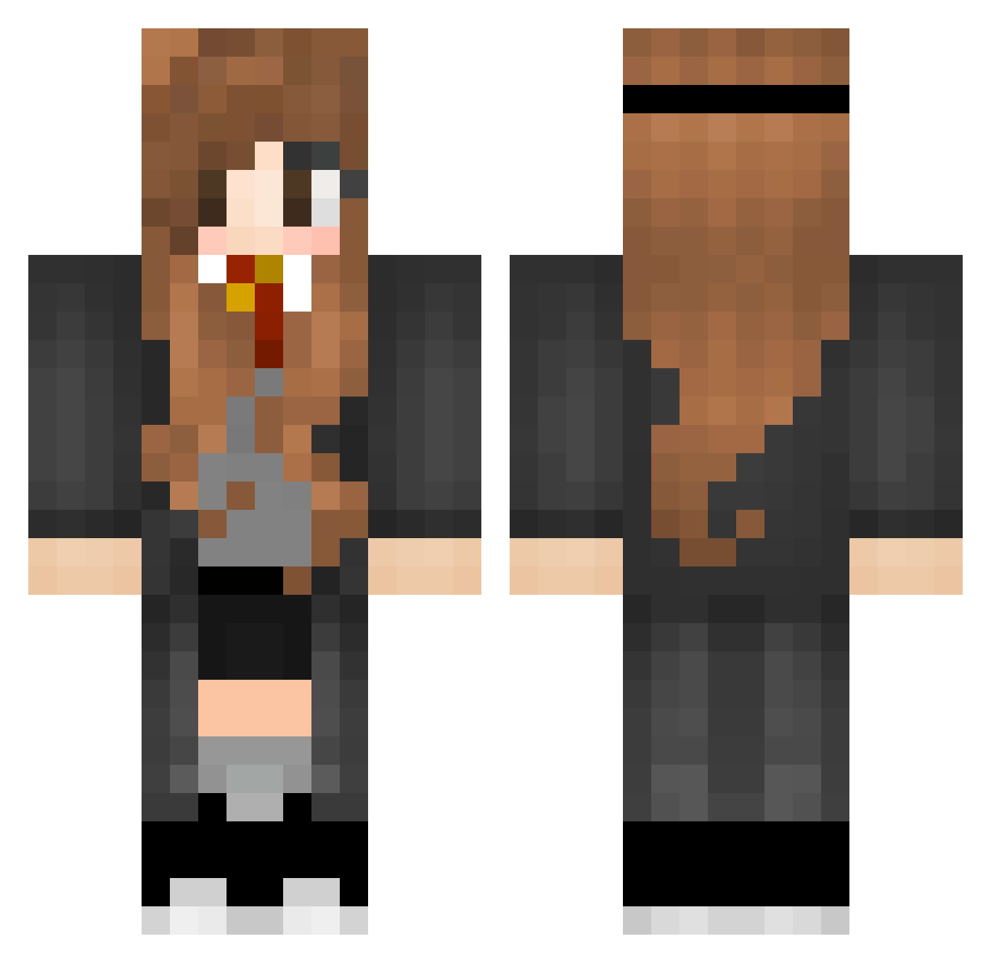 Supercombo_ Minecraft skin, front and back view