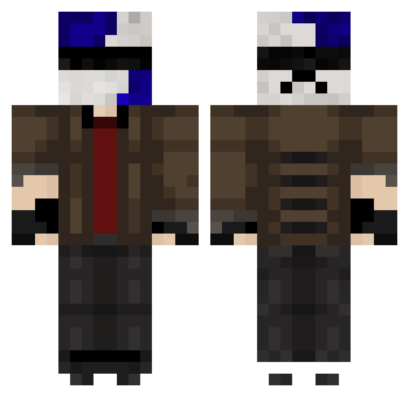 TreysDandy Minecraft skin, front and back view