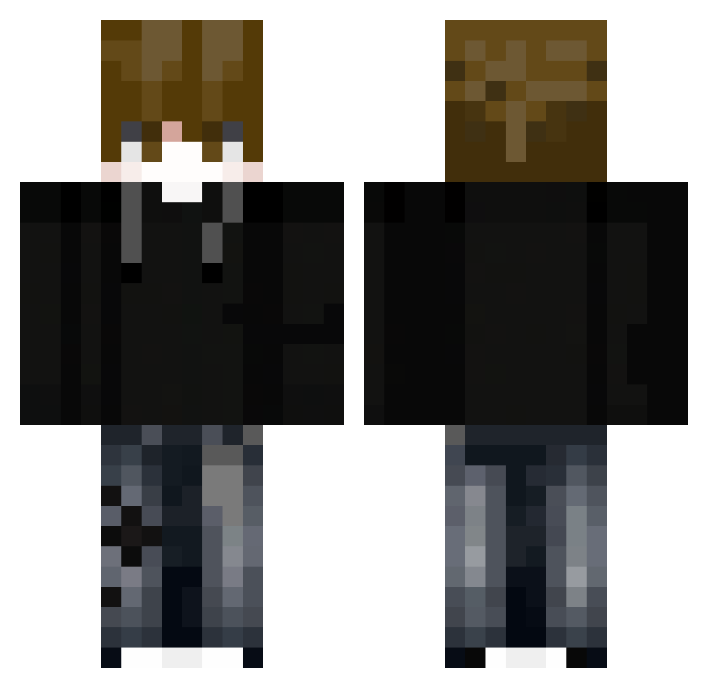 TypowyMarcellos Minecraft skin, front and back view