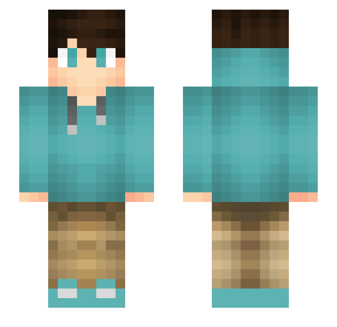 zhangzhang__ Minecraft skin, front and back view