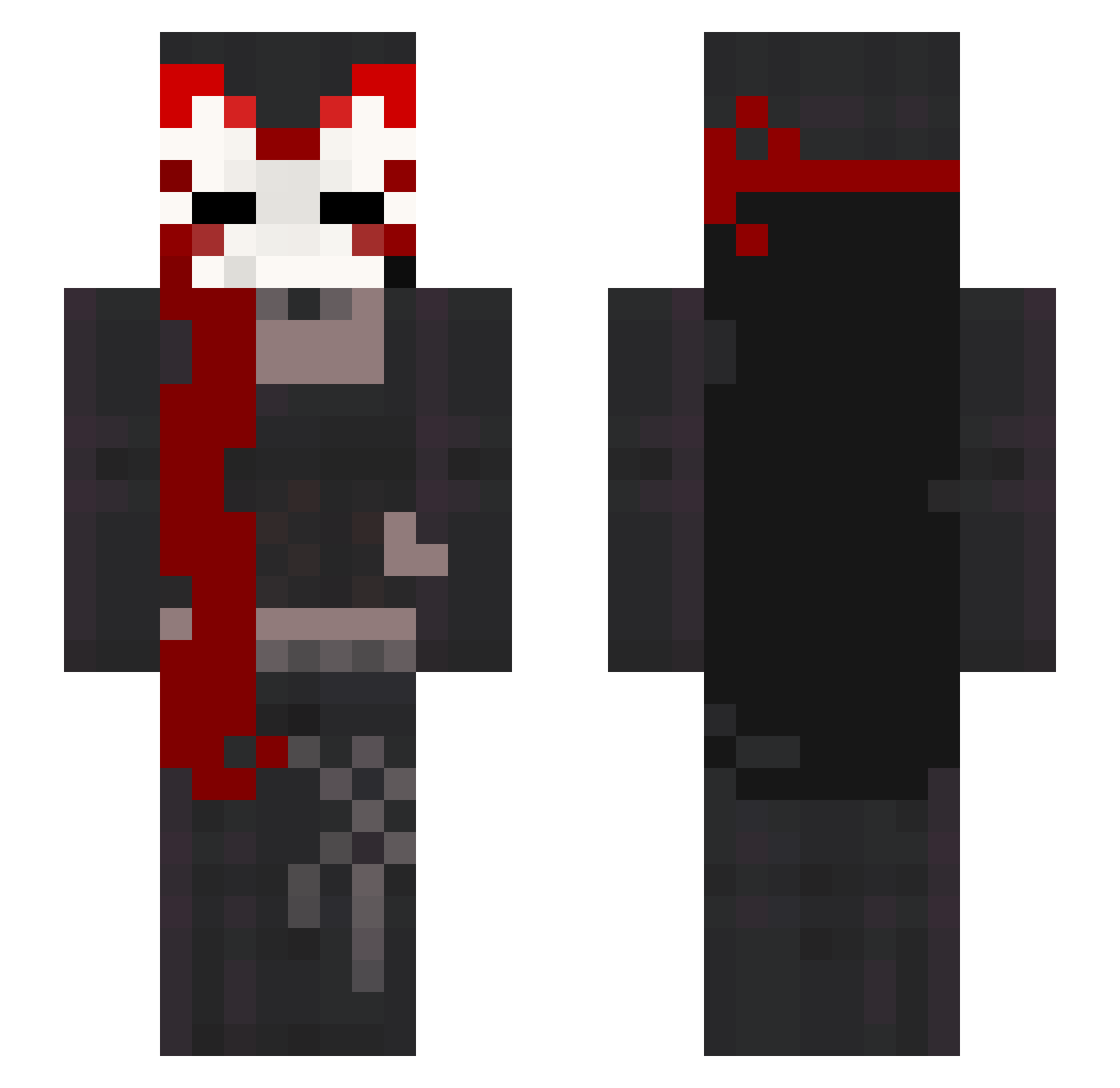 Lirio_Mary02 Minecraft skin, front and back view