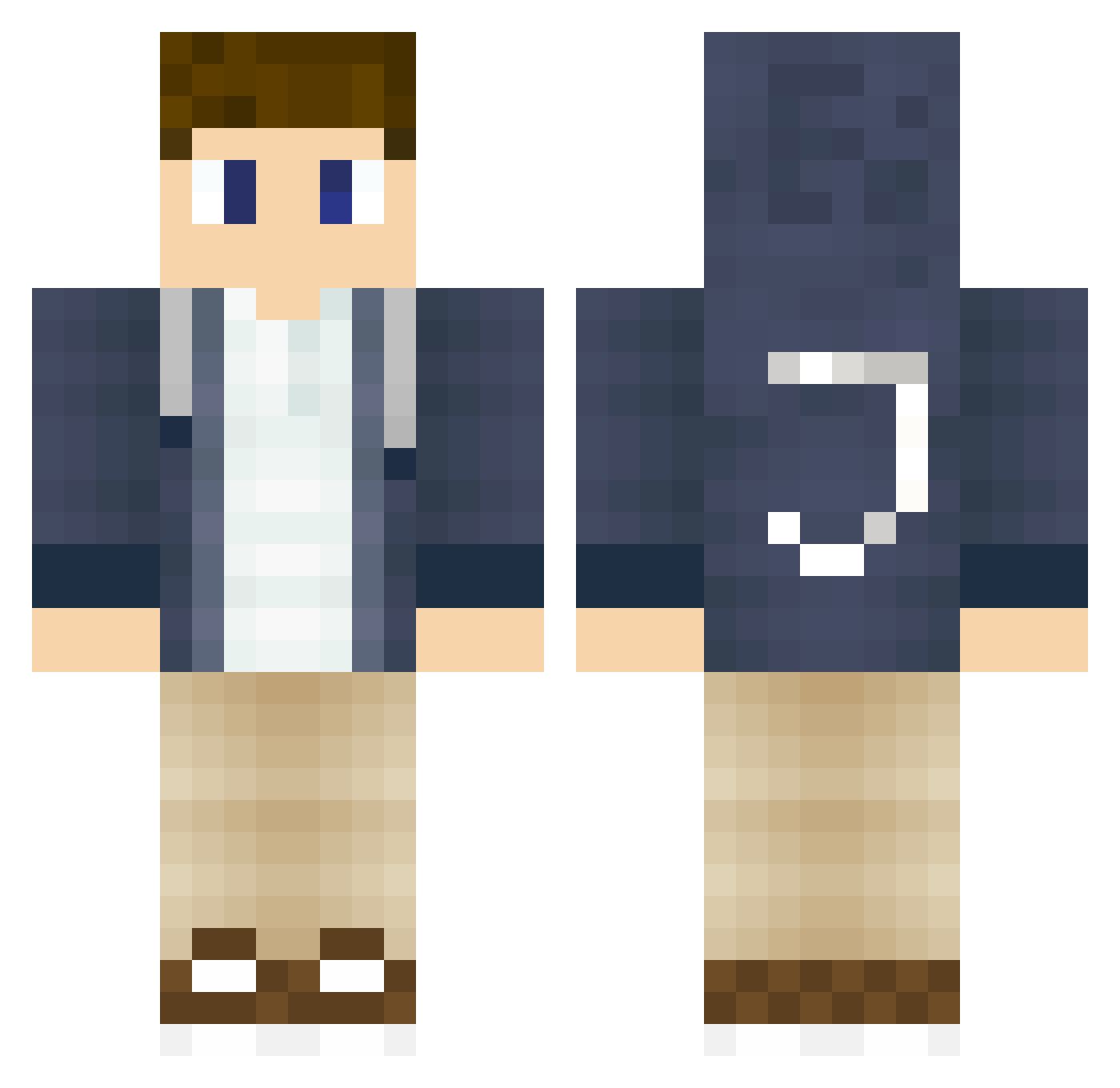 Superjoel_6 Minecraft skin, front and back view