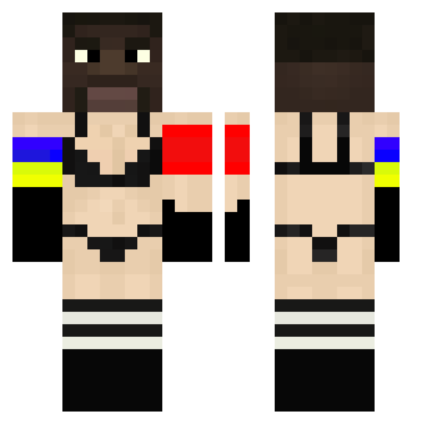 Matrzak__ Minecraft skin, front and back view