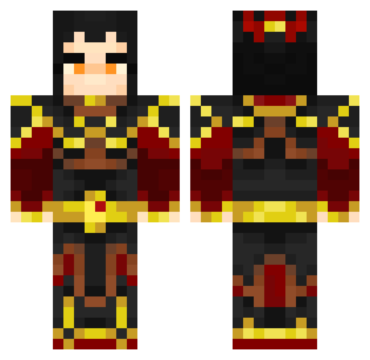 VinnyBobinny2 Minecraft skin, front and back view