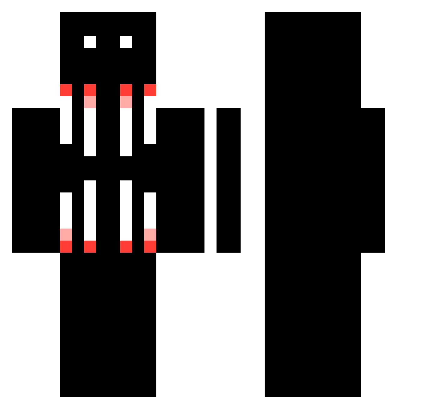 HWATLAVA Minecraft skin, front and back view