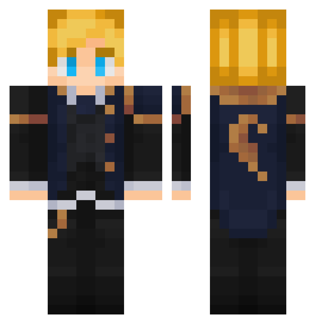 Mr_Noodles_123 Minecraft skin, front and back view