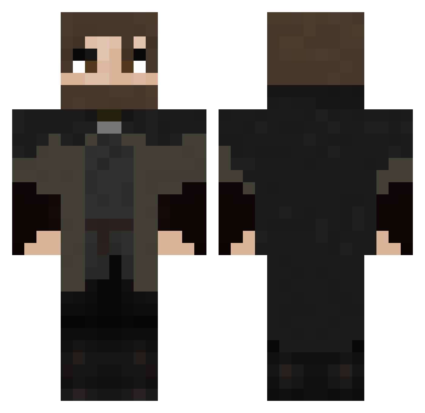 Shmerki Minecraft skin, front and back view