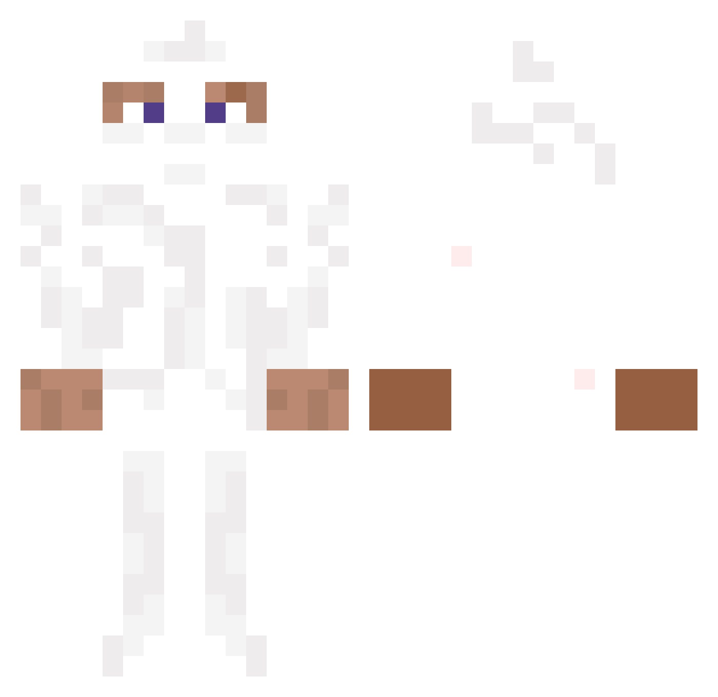 Suttin Minecraft skin, front and back view