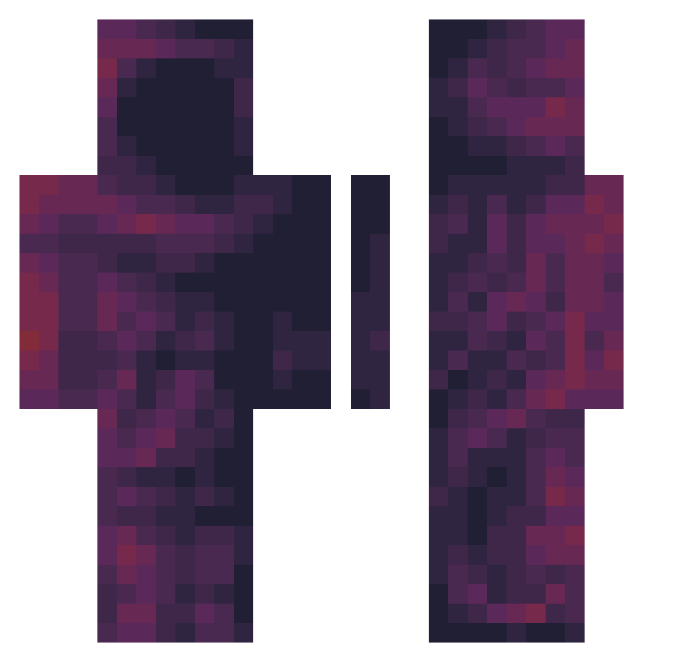 ForestTiger08 Minecraft skin, front and back view
