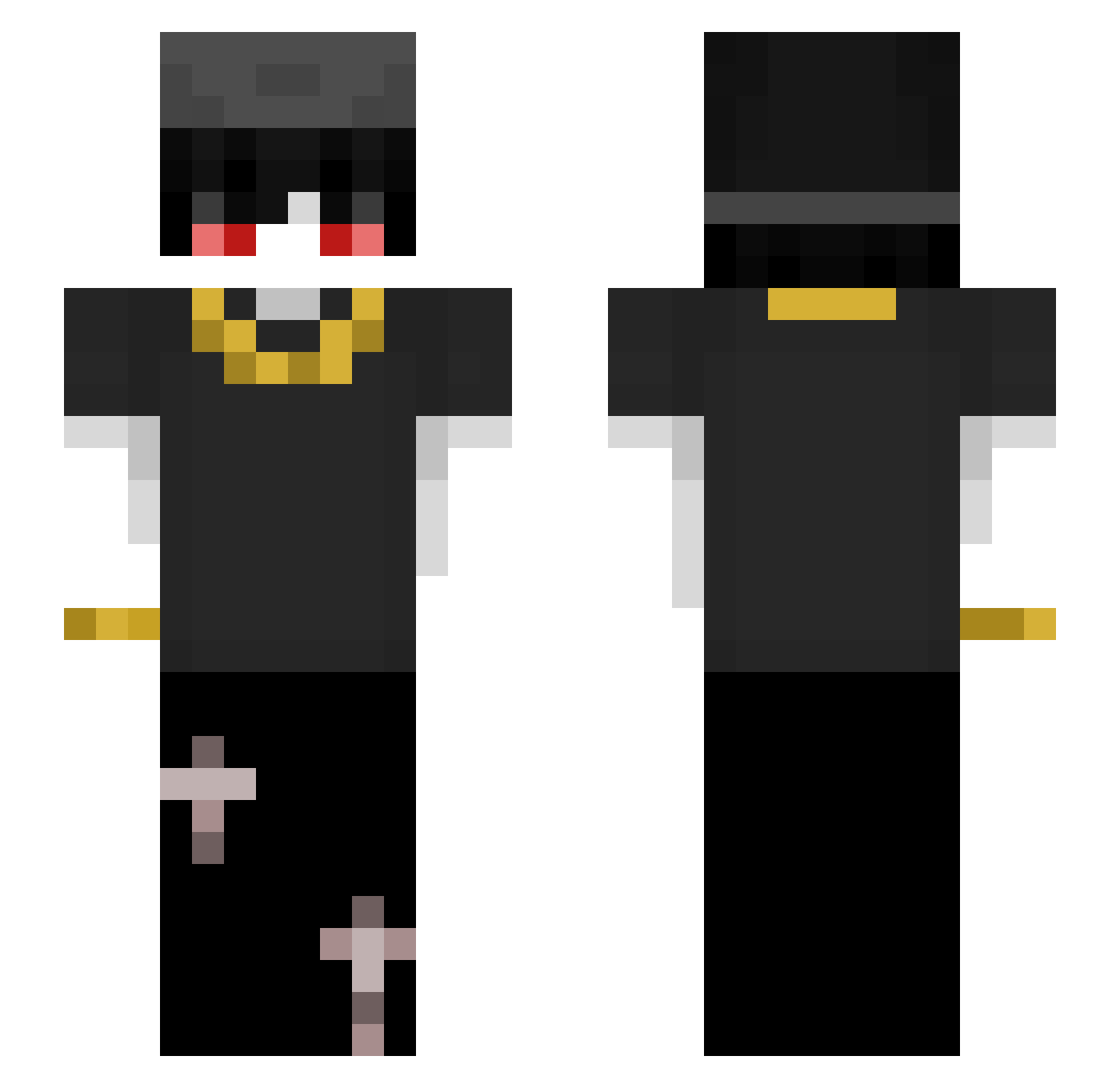Matty2022 Minecraft skin, front and back view