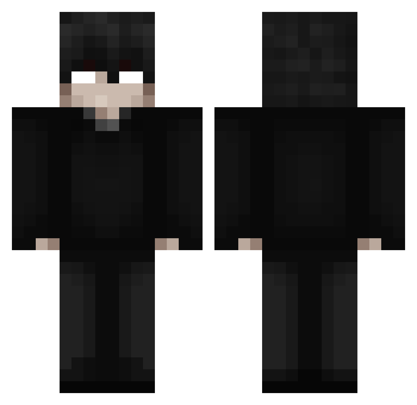 ZenTing_ Minecraft skin, front and back view