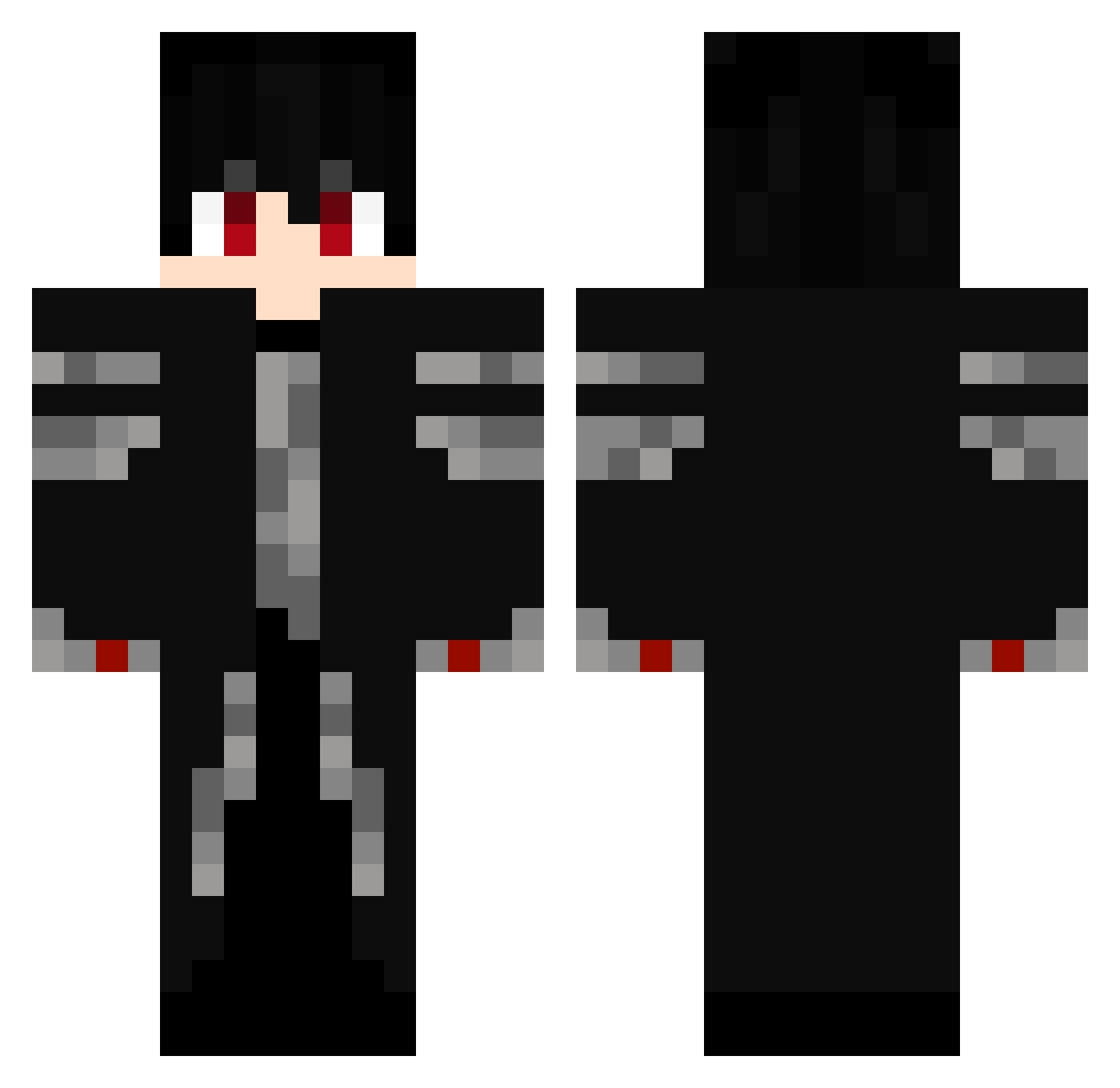Sasrir_ Minecraft skin, front and back view