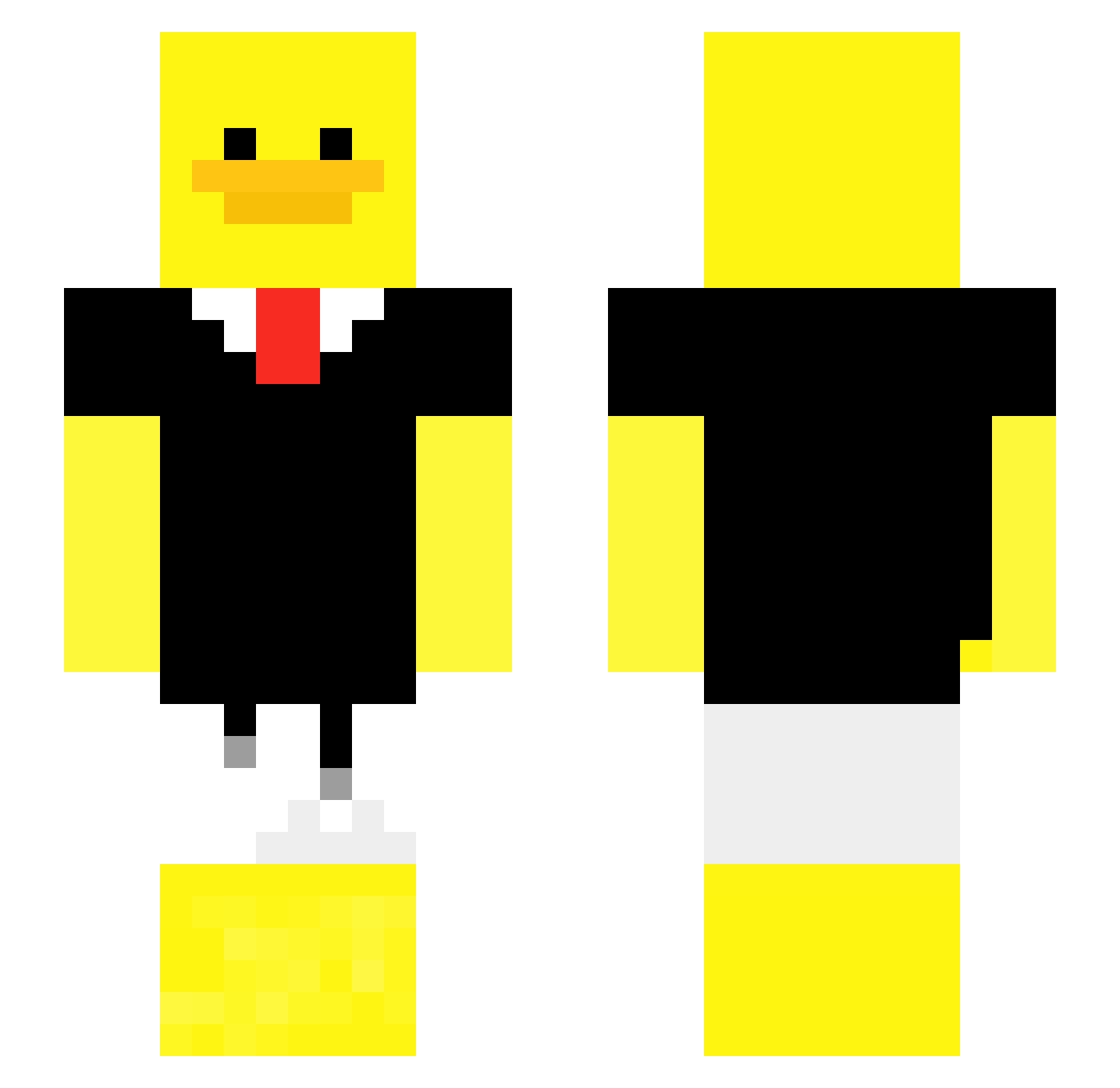 Santyxz_ Minecraft skin, front and back view