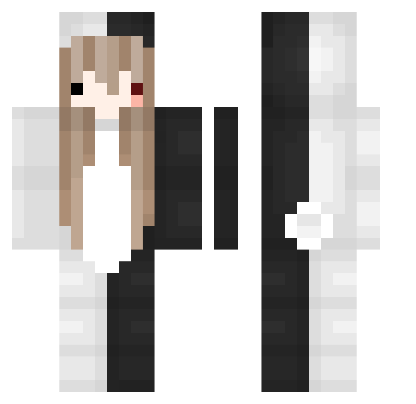 Sunny_q Minecraft skin, front and back view