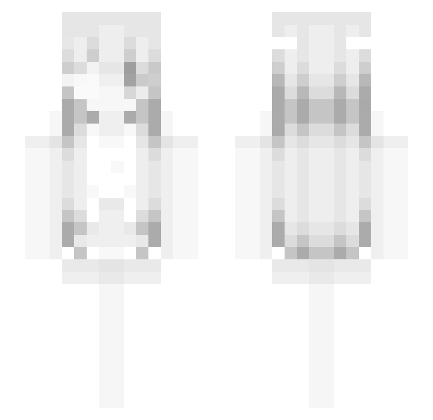 Zuziiq Minecraft skin, front and back view