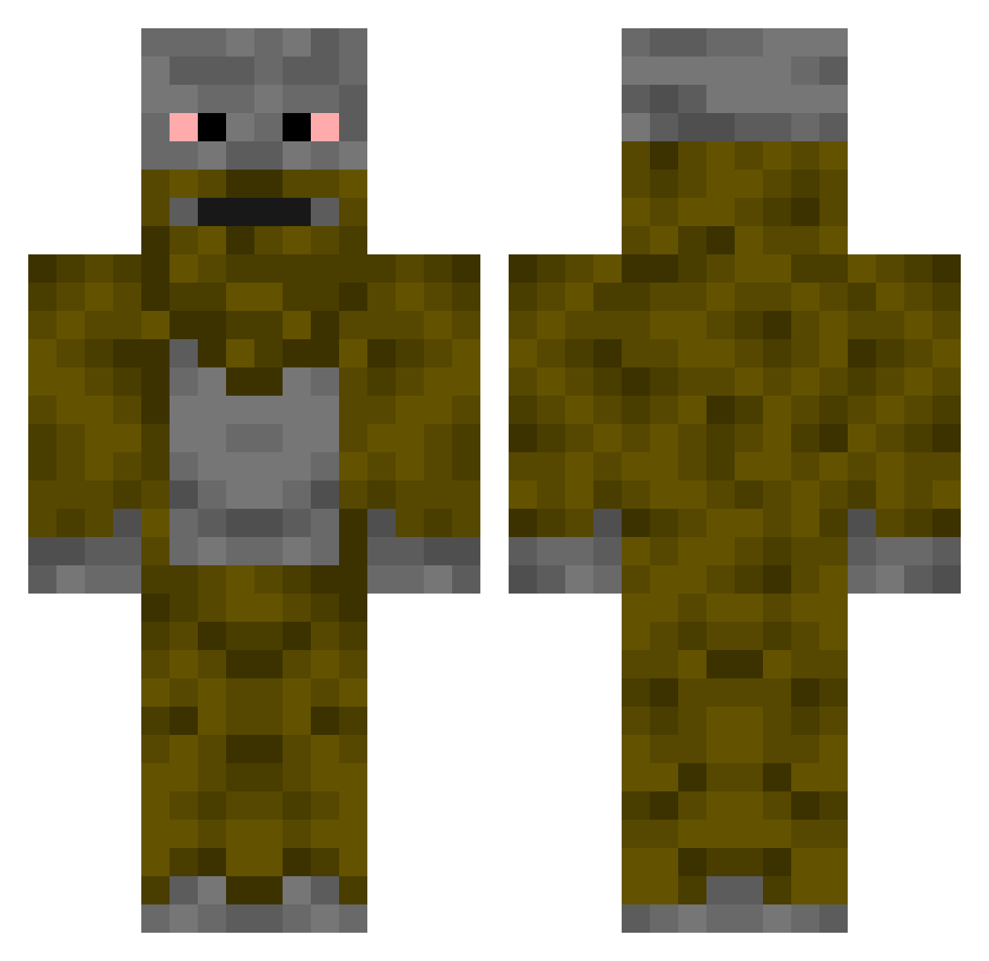 silasdk881 Minecraft skin, front and back view