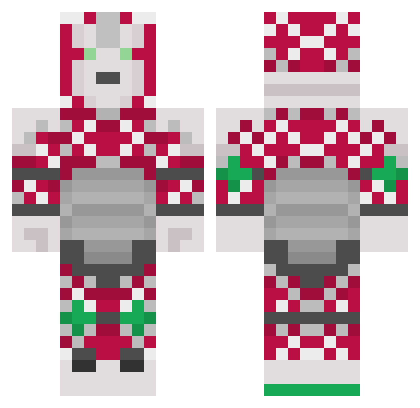 FynnnLol Minecraft skin, front and back view