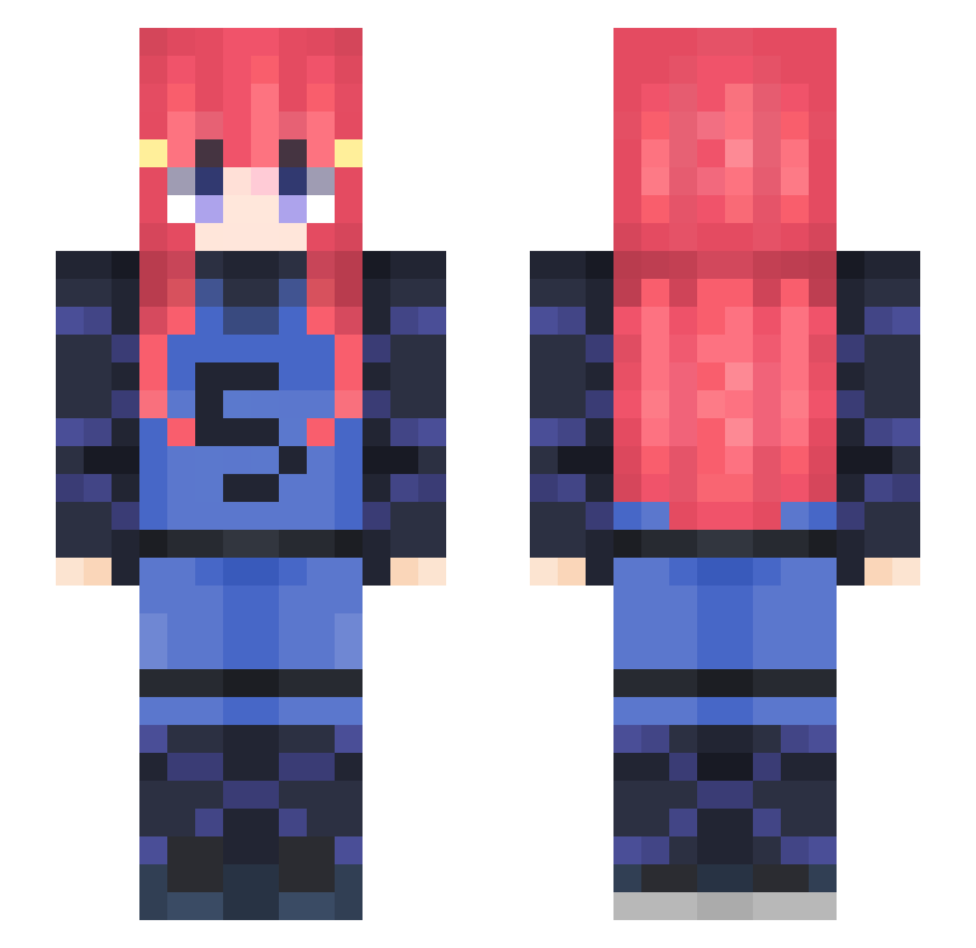 I_AM_CROCKSI Minecraft skin, front and back view