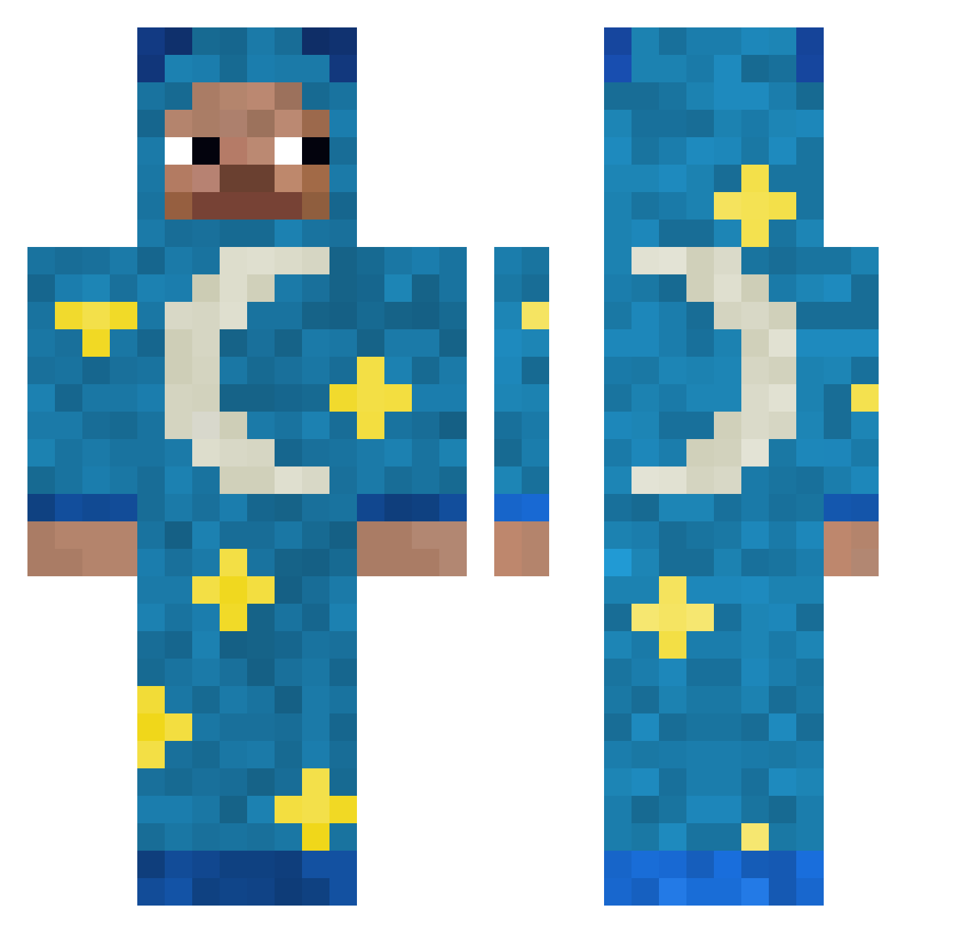 scary_shrek2323 Minecraft skin, front and back view