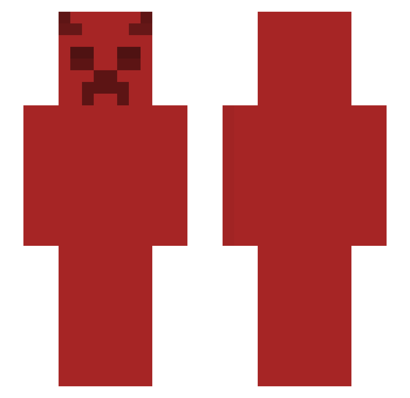 stepdown Minecraft skin, front and back view