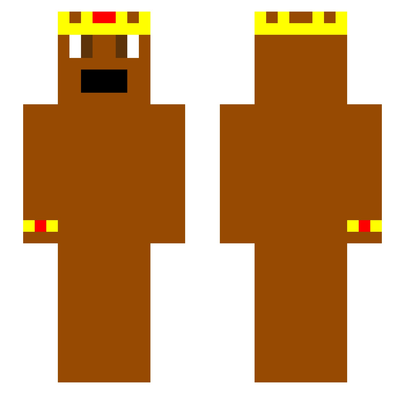 RLilBobthe3rd Minecraft skin, front and back view