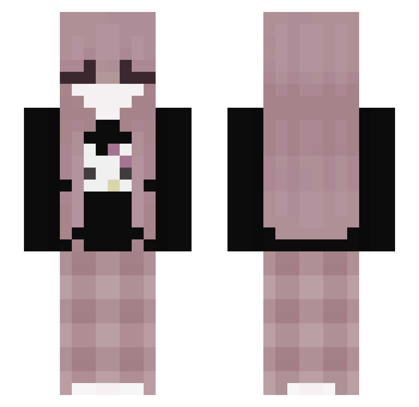 Zionlab Minecraft skin, front and back view